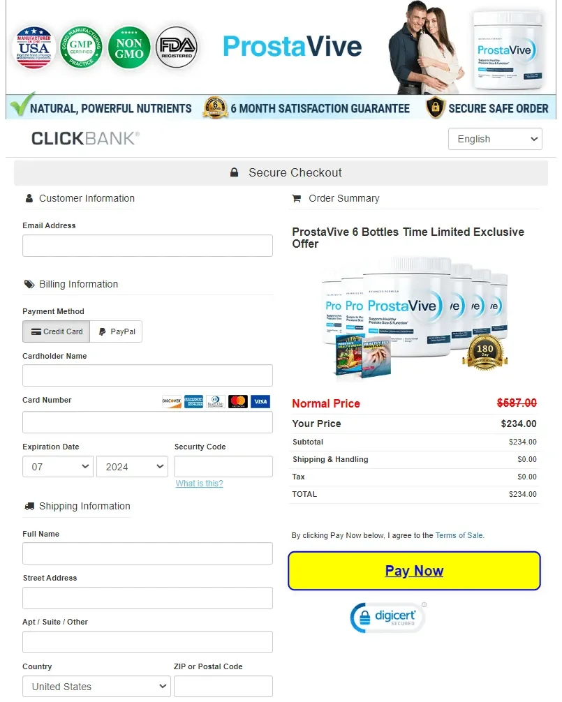ProstaVive --Secure-Checkout